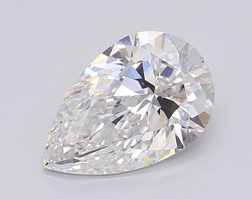 1.51ct E VVS2 Rare Carat Ideal Cut Pear Lab Grown Diamond