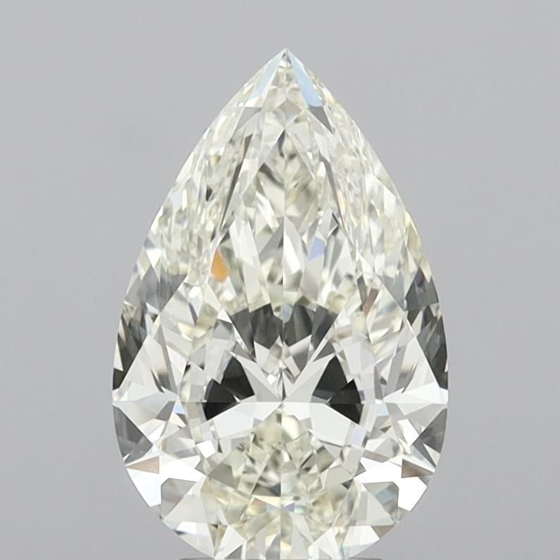 3.65ct J VVS2 Very Good Cut Pear Diamond