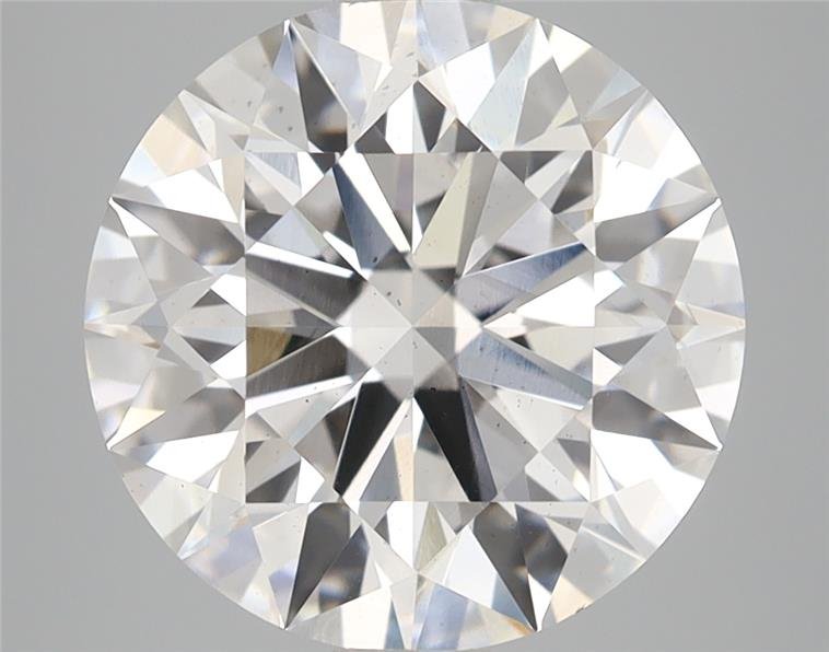 5.04ct F SI1 Rare Carat Ideal Cut Round Lab Grown Diamond