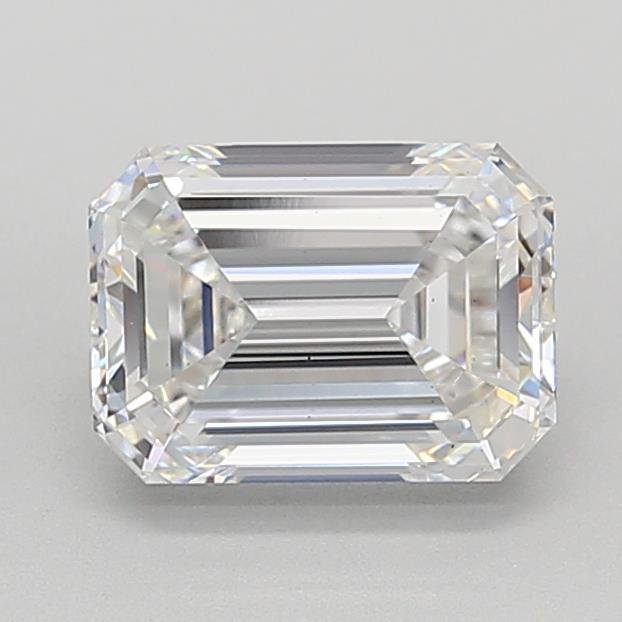 2.01ct D VS2 Rare Carat Ideal Cut Emerald Lab Grown Diamond