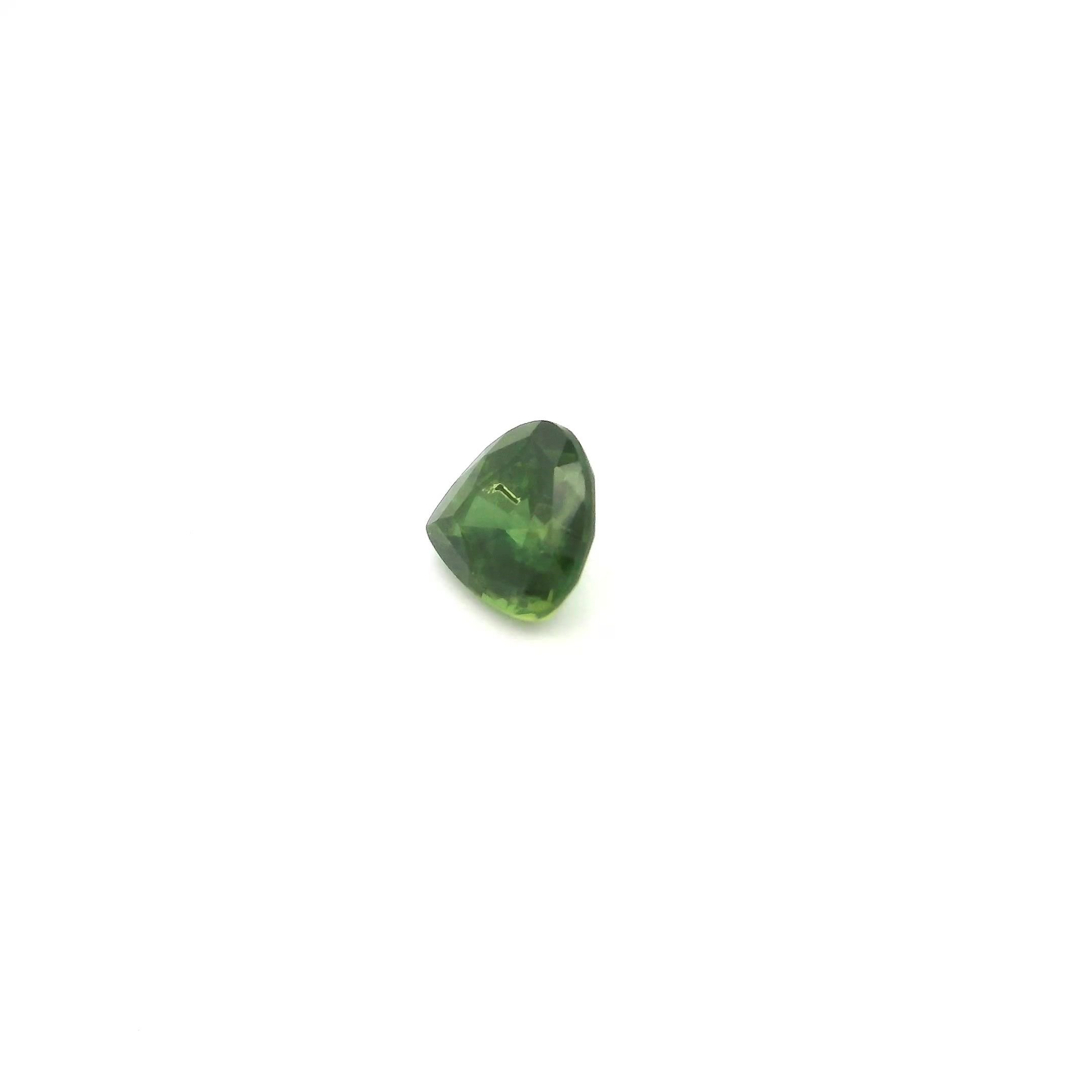 0.72 Carat Green Pear Sapphire