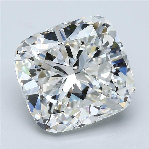 5.87ct H VVS2 Rare Carat Ideal Cut Cushion Diamond