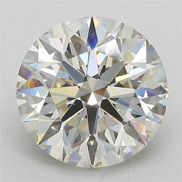 3.17ct J VS2 Excellent Cut Round Lab Grown Diamond