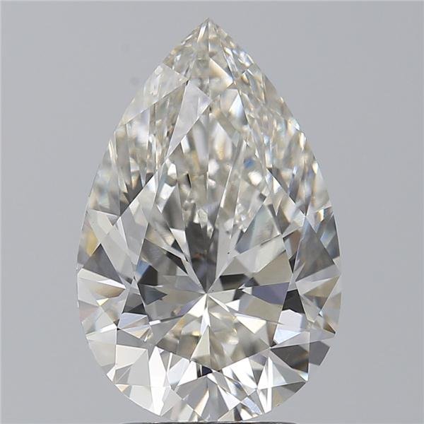 3.08ct I VS1 Rare Carat Ideal Cut Pear Lab Grown Diamond