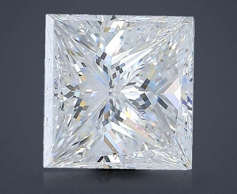3.47 Carat Princess Natural Diamond