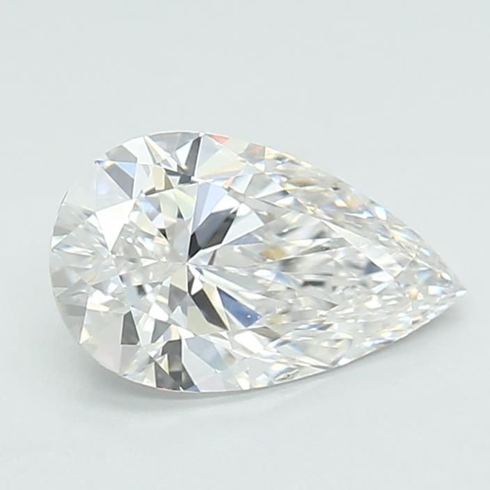 1.09ct D VVS1 Rare Carat Ideal Cut Pear Lab Grown Diamond