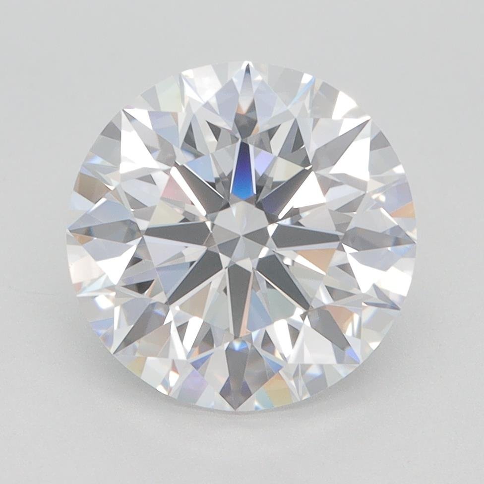 3.06ct D VS2 Rare Carat Ideal Cut Round Lab Grown Diamond