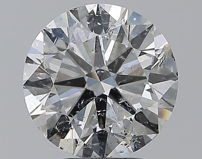 3.01ct G SI2 Rare Carat Ideal Cut Round Diamond