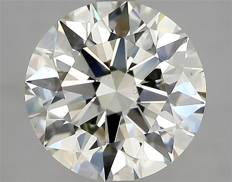 3.01ct K VS2 Rare Carat Ideal Cut Round Diamond