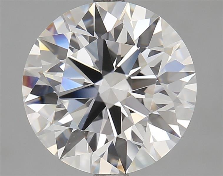 3.26ct D VS2 Rare Carat Ideal Cut Round Lab Grown Diamond