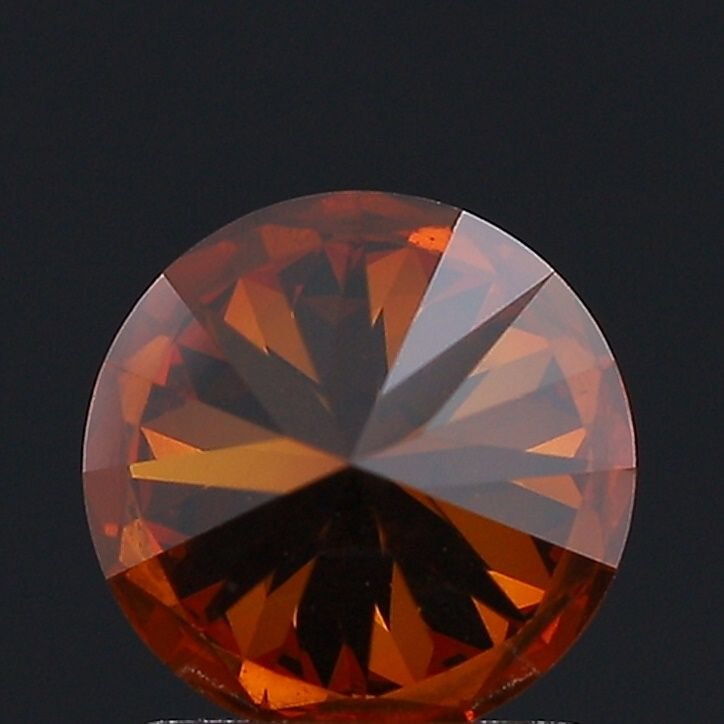 1.57 Ct. Fancy Deep Orange Round Lab Diamond