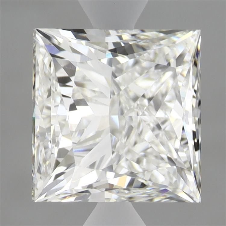 3.07ct F VVS2 Rare Carat Ideal Cut Princess Lab Grown Diamond