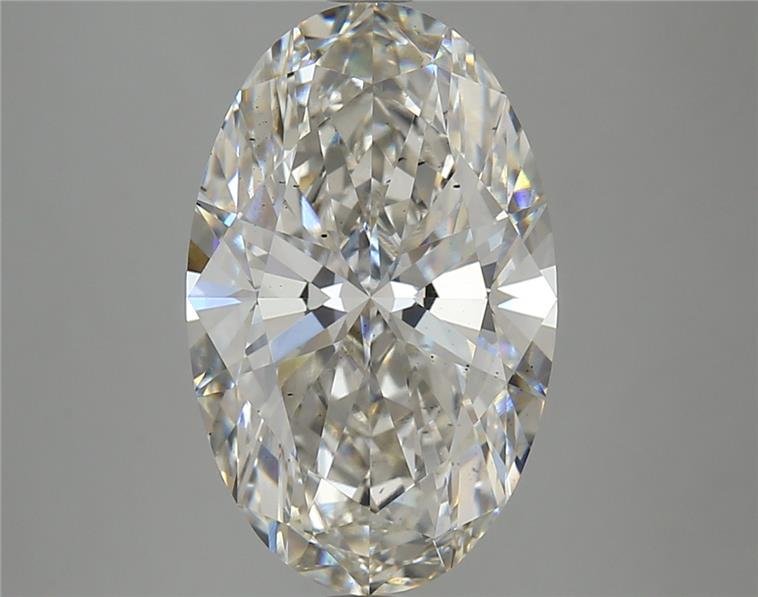 5.13ct H VS2 Rare Carat Ideal Cut Oval Lab Grown Diamond