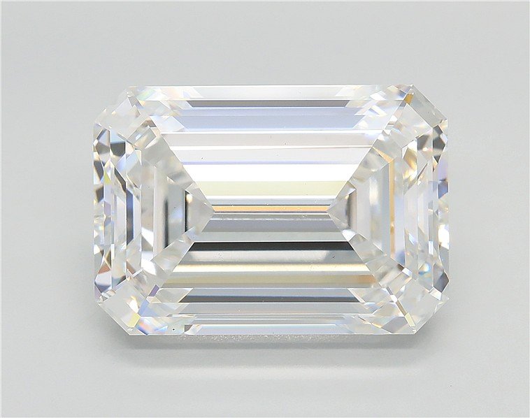 10.01ct E VS1 Rare Carat Ideal Cut Emerald Lab Grown Diamond
