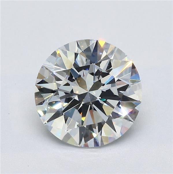 3.02ct D VVS1 Rare Carat Ideal Cut Round Diamond