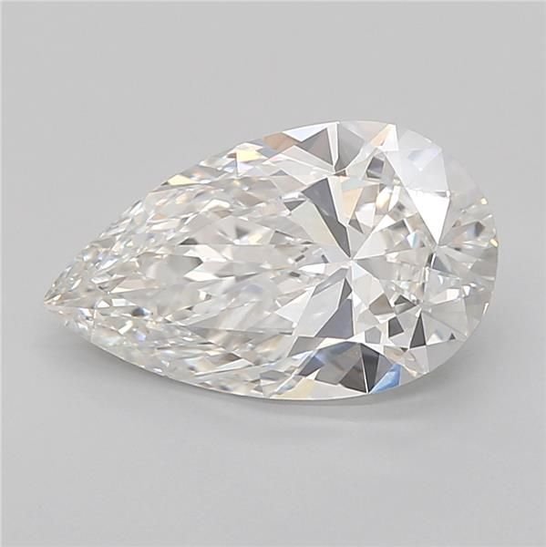 3.04ct G VVS2 Rare Carat Ideal Cut Pear Lab Grown Diamond
