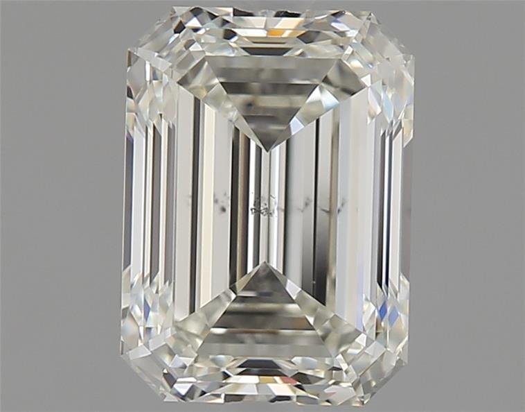 1.51ct J SI1 Rare Carat Ideal Cut Emerald Diamond