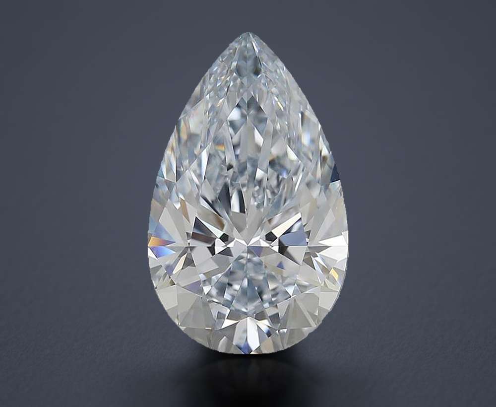 6.04 Carat Pear Lab Diamond