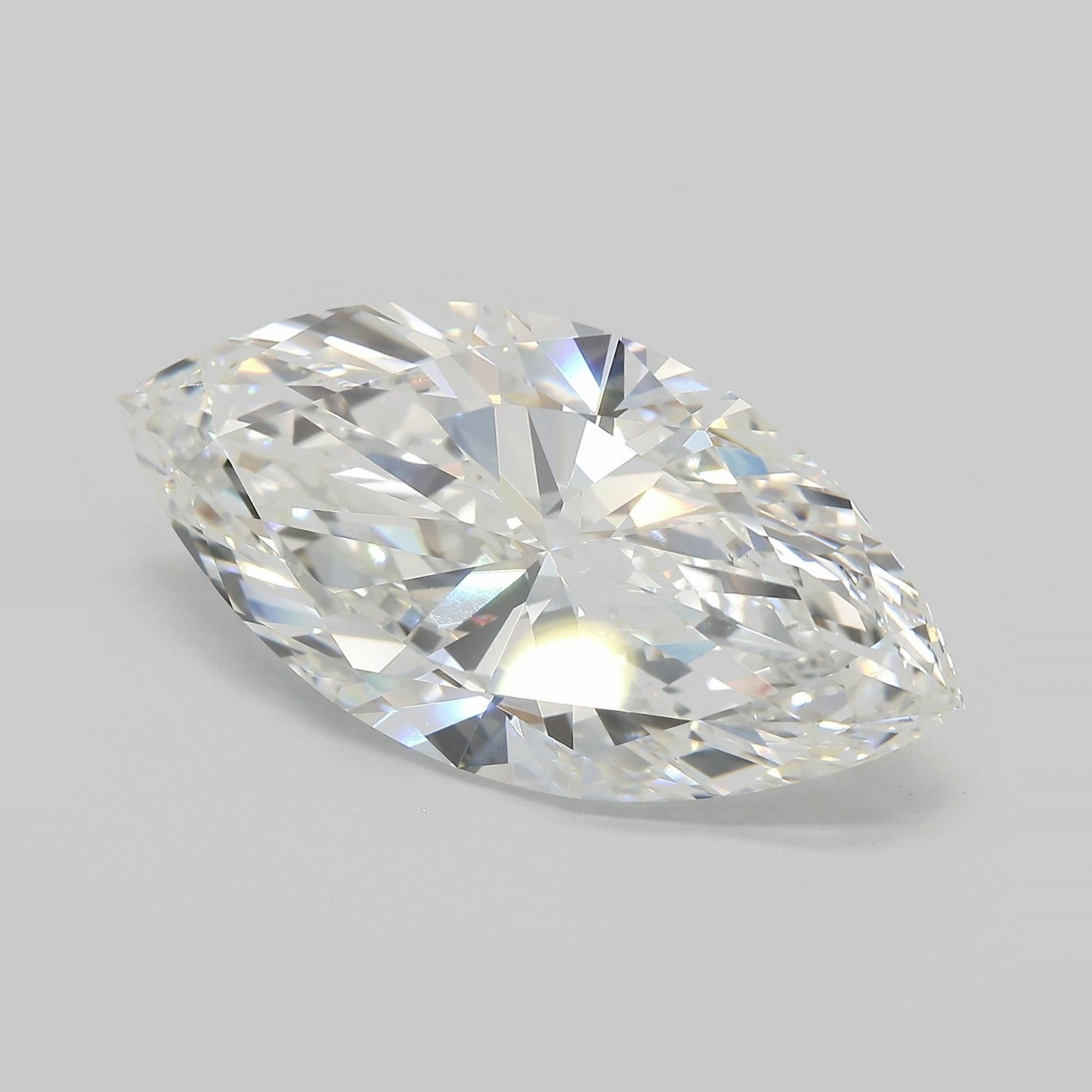 14.89ct F VVS2 Rare Carat Ideal Cut Marquise Lab Grown Diamond