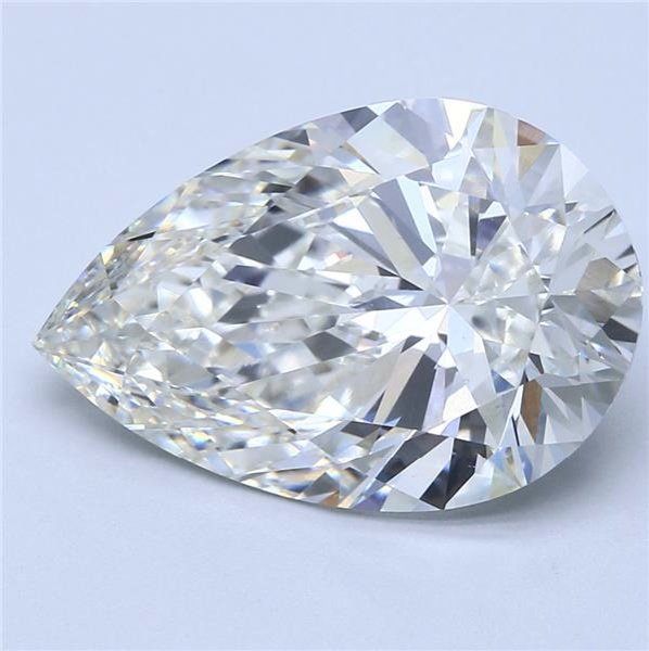 8.07ct H VS1 Rare Carat Ideal Cut Pear Lab Grown Diamond