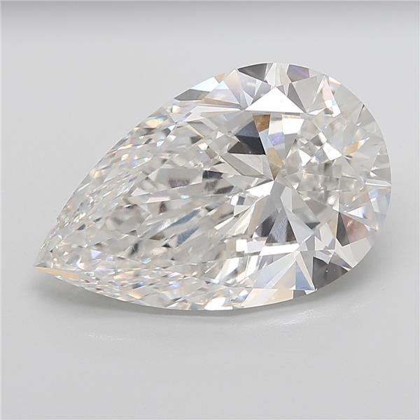 15.09ct F VVS2 Rare Carat Ideal Cut Pear Lab Grown Diamond