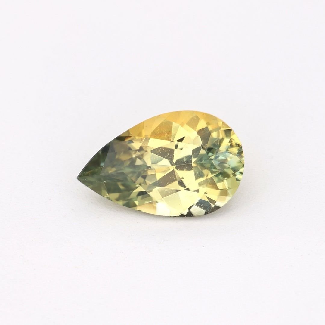0.93 Carat Yellow Pear Sapphire