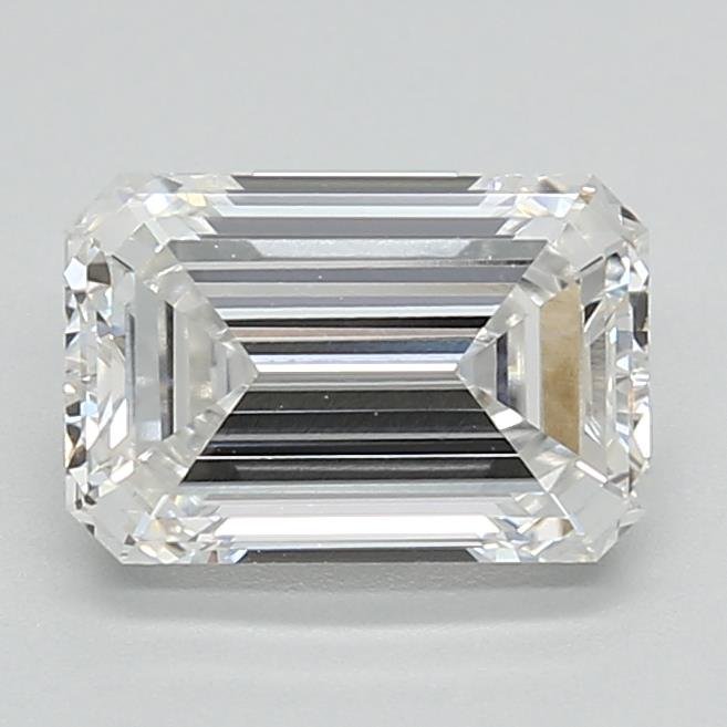 1.56ct F VVS2 Rare Carat Ideal Cut Emerald Lab Grown Diamond