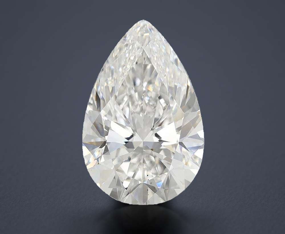 5.76 Carat Pear Lab Diamond