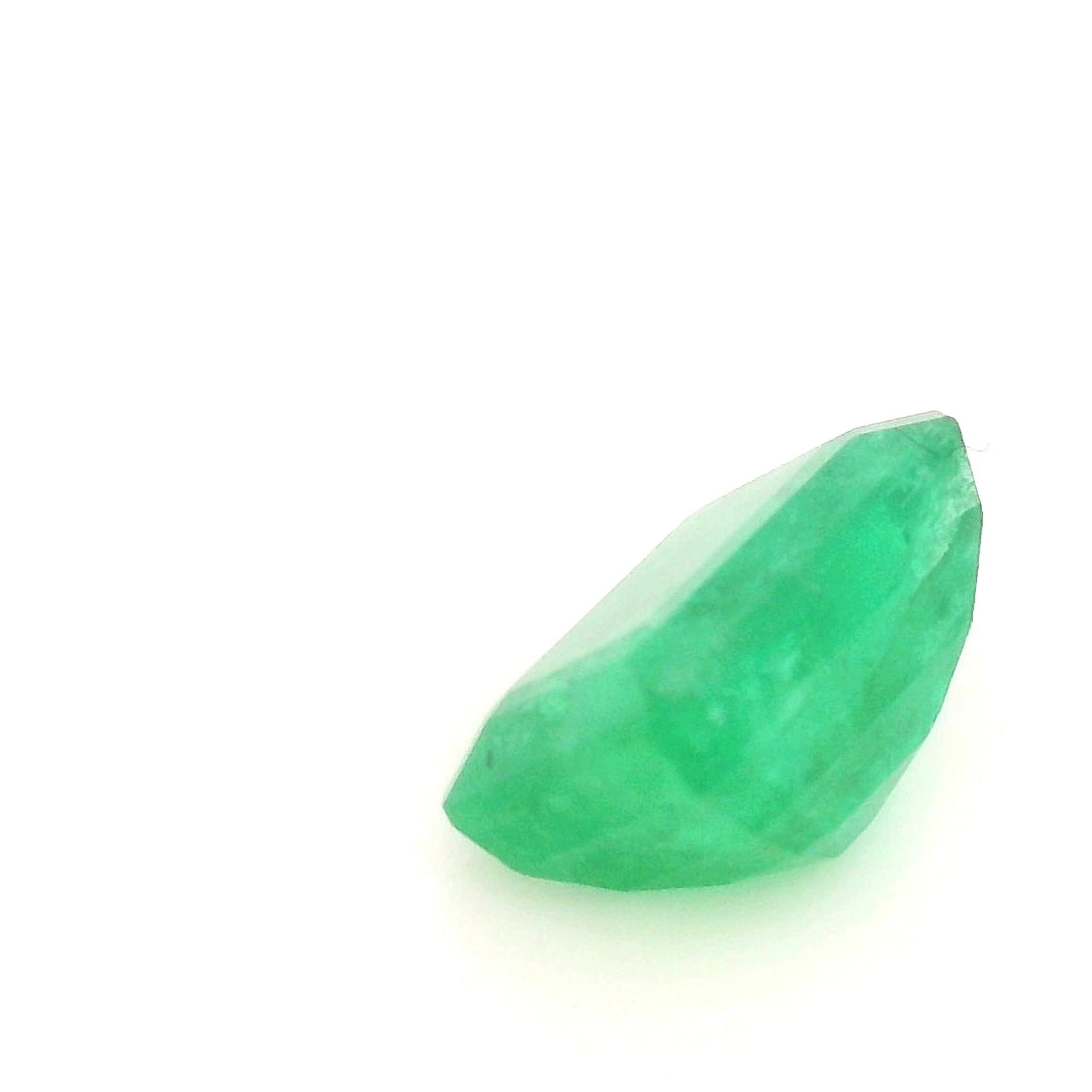1.13 Carat Green Emerald-Cut Emerald