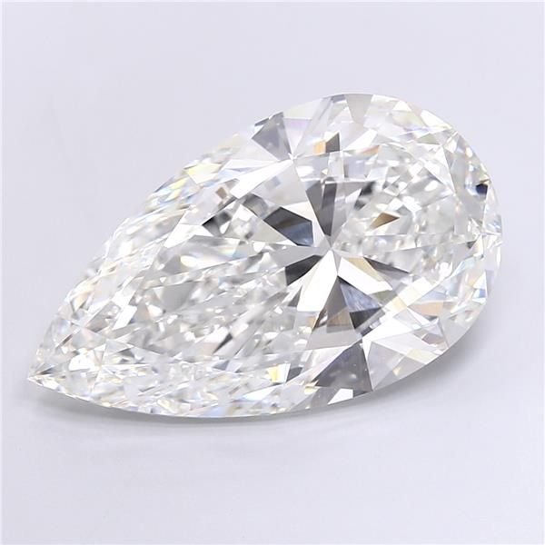 15.03ct F VVS2 Very Good Cut Pear Lab Grown Diamond