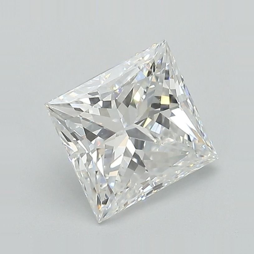 2.22ct E VVS2 Rare Carat Ideal Cut Princess Lab Grown Diamond