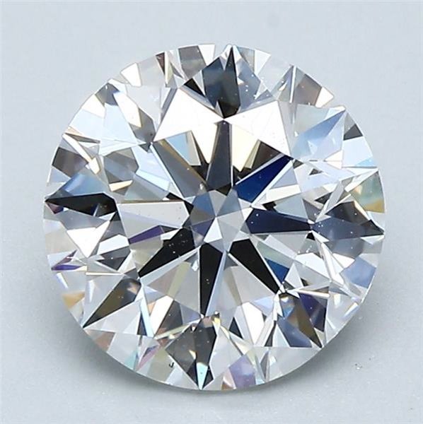 2.01ct F VVS2 Rare Carat Ideal Cut Round Diamond