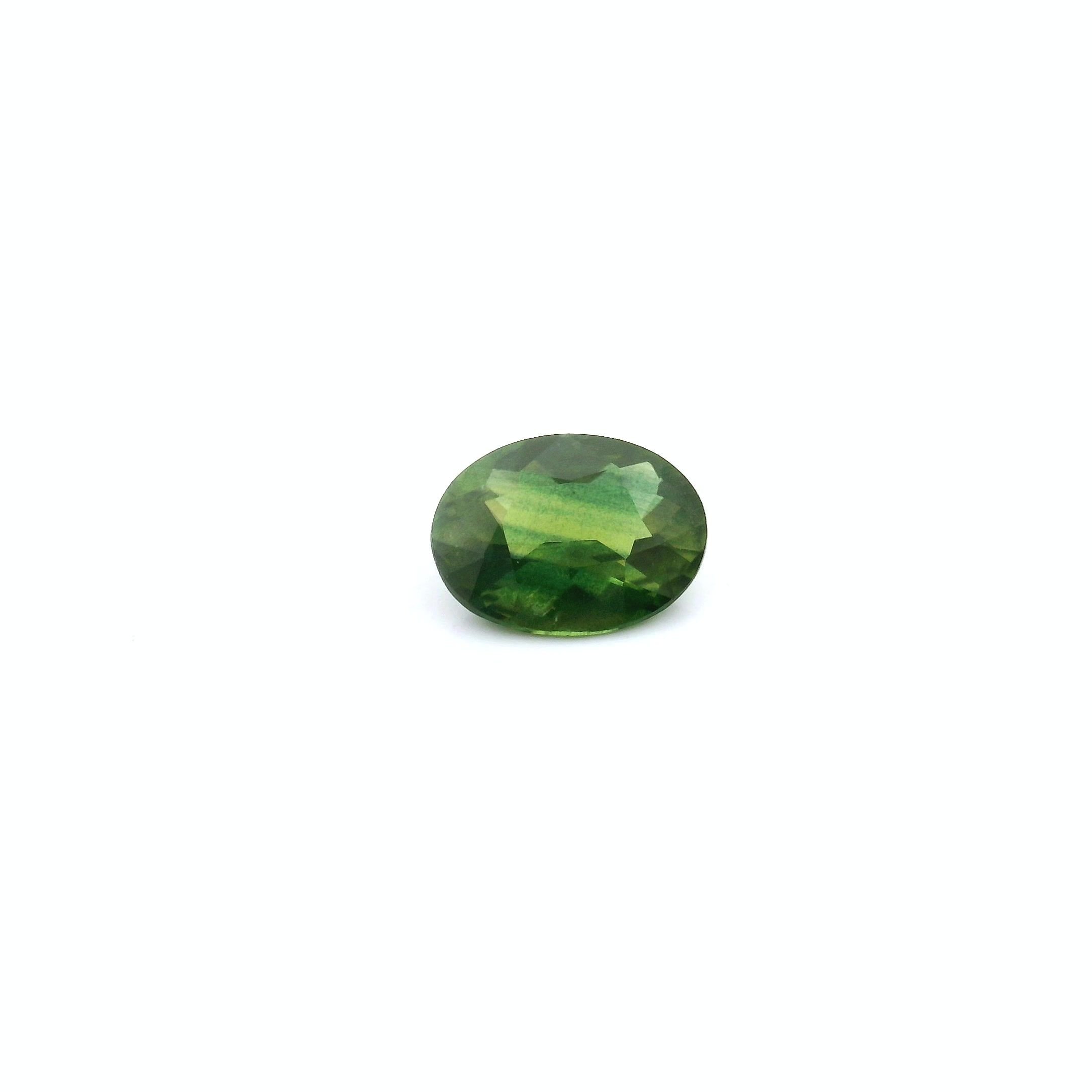 0.64 Carat Green Oval Sapphire