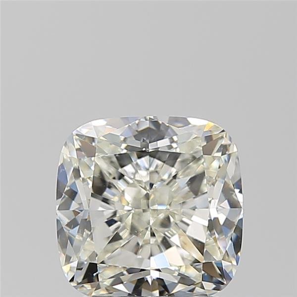 2.21ct K SI1 Rare Carat Ideal Cut Cushion Diamond