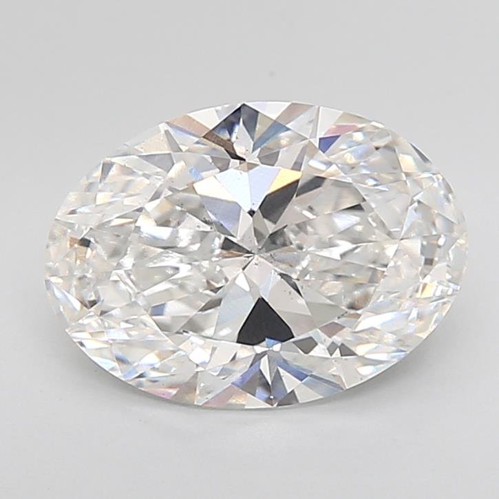 3.08ct E VS2 Rare Carat Ideal Cut Oval Lab Grown Diamond