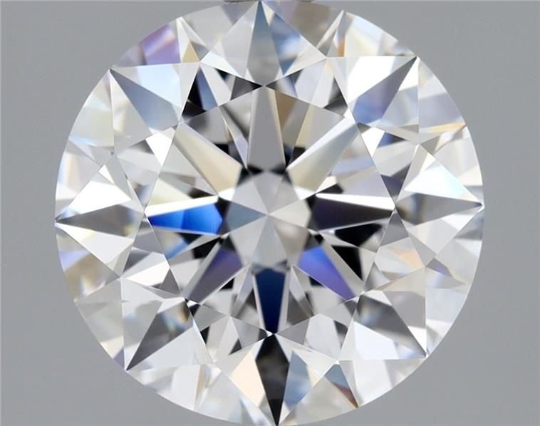 2.43ct D FL Rare Carat Ideal Cut Round Diamond