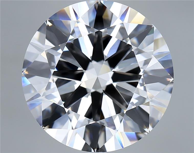 15.00ct F VVS2 Very Good Cut Round Lab Grown Diamond