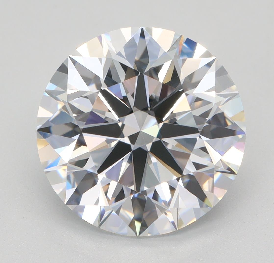 3.71ct E VVS2 Rare Carat Ideal Cut Round Lab Grown Diamond