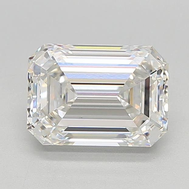 2.09ct F VVS2 Rare Carat Ideal Cut Emerald Lab Grown Diamond