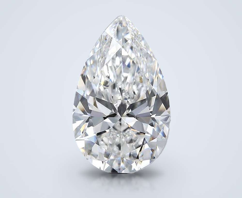 4.49 Carat Pear Lab Diamond