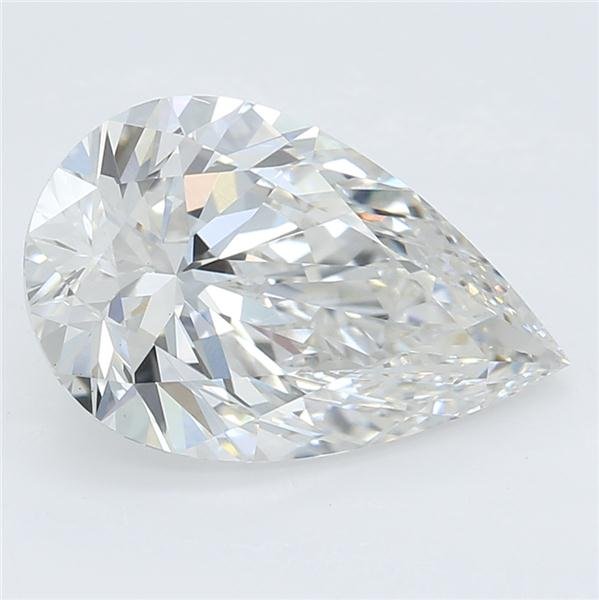 1.58ct F VS1 Rare Carat Ideal Cut Pear Lab Grown Diamond