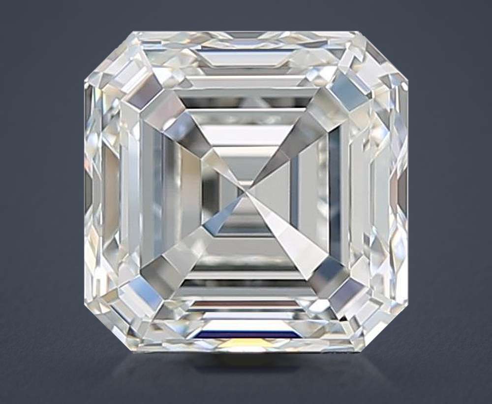 3.02 Carat Asscher Natural Diamond