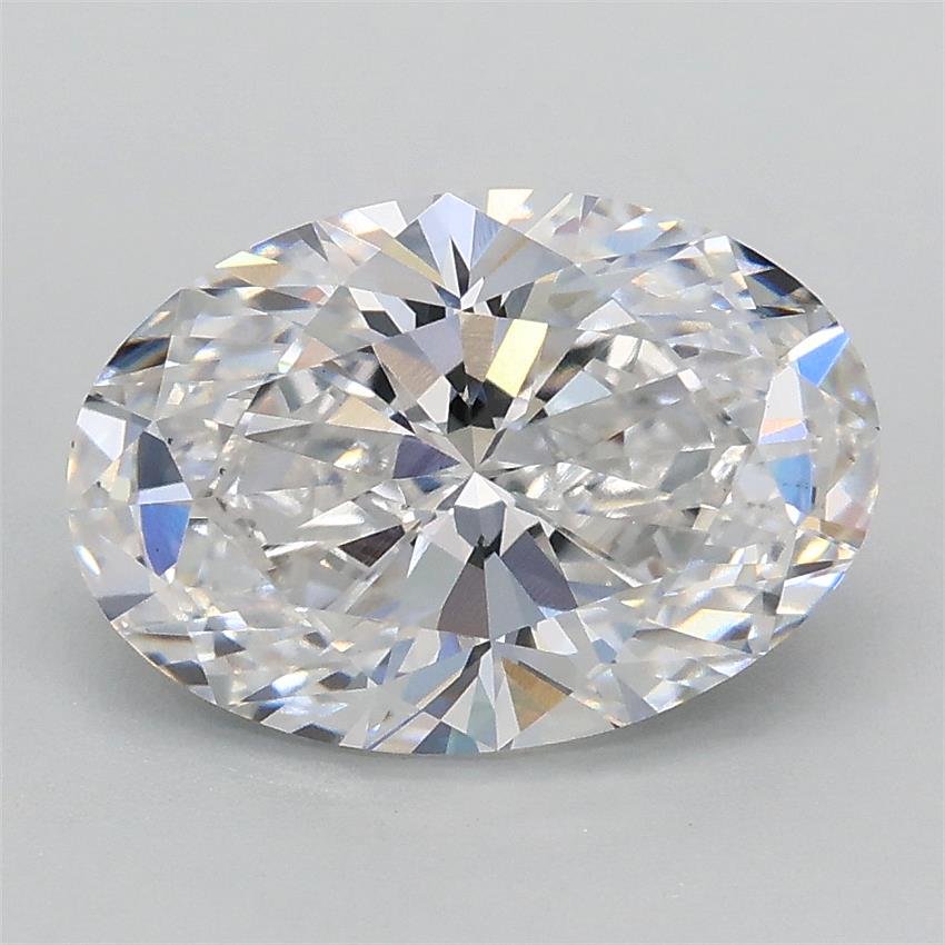 2.01ct D VS2 Rare Carat Ideal Cut Oval Lab Grown Diamond