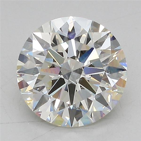 2.51ct I SI1 Rare Carat Ideal Cut Round Lab Grown Diamond