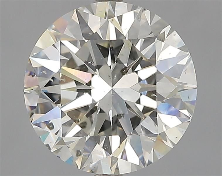 2.71ct J SI2 Rare Carat Ideal Cut Round Diamond