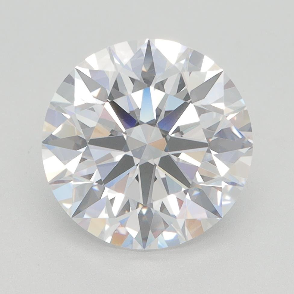 3.01ct D VS1 Rare Carat Ideal Cut Round Lab Grown Diamond