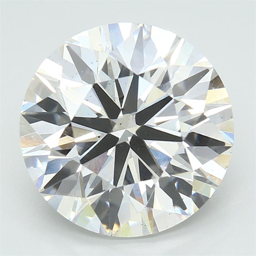 5.12ct F SI1 Ideal Cut Round Lab Grown Diamond