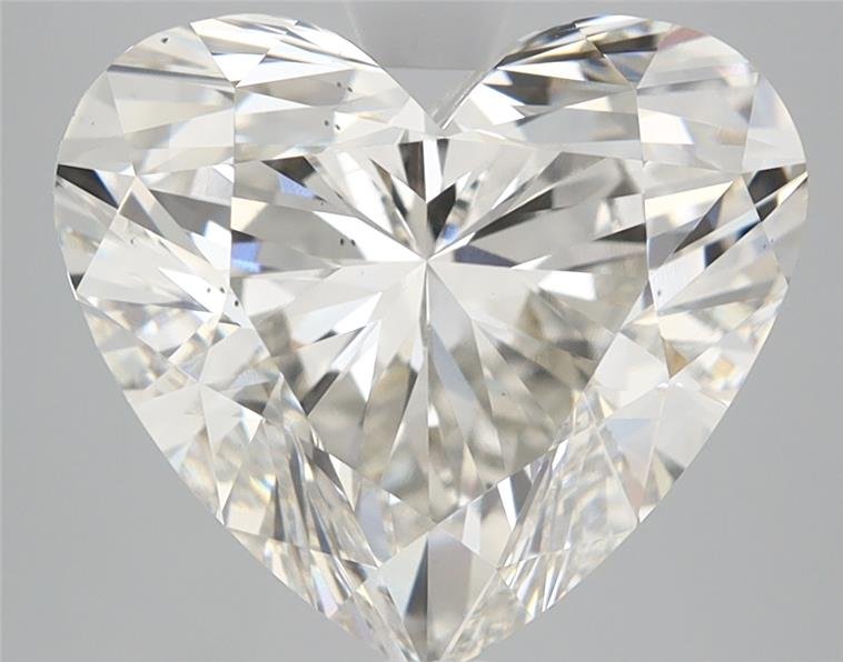 5.10ct H VS2 Rare Carat Ideal Cut Heart Lab Grown Diamond