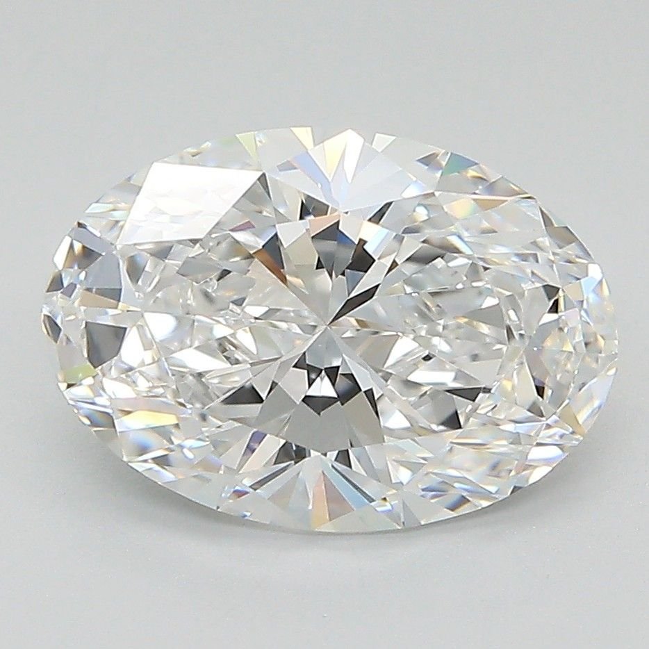 3.08ct D VS1 Rare Carat Ideal Cut Oval Lab Grown Diamond
