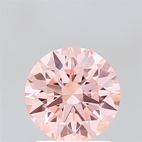 1.55 Ct. Fancy Vivid Pink Round Lab Diamond